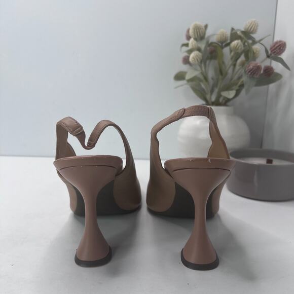 Vionic Adalena Leather Slingback Dress Pump Camel Suede Women's US 11 Tried On - Picture 4 of 10